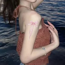 Little Bear Party Rosa Rosett Vattentät Tatuering Klistermärke Söt, Naturlig Hållbar, Sexig, U6S2><noscript><img width=