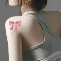 Little Bear Party Rosa Rosett Vattentät Tatuering Klistermärke Söt, Naturlig Hållbar, Sexig, U6S2><noscript><img width=