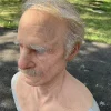 FMYSJ Livsliknande Latex Gammal Mans Mask med Överdrivet Näsa och Rynkor för Halloween Cosplay och Partykostymer (FMY)> Masker