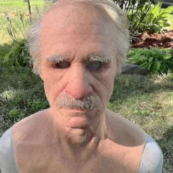 FMYSJ Livsliknande Latex Gammal Mans Mask med Överdrivet Näsa och Rynkor för Halloween Cosplay och Partykostymer (FMY)> Masker