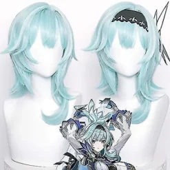 Ljusgrön Cosplay Peruk För Game Genshin Impact Lolita Gradient Halloween Party Peruk> Peruker