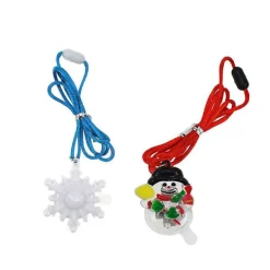 Ljusslinga julgransljus halsband, festliga semesterhalsband, blinkande julaccessoarer för kvinnor, män och barn, julfestgåvor, strumpa St> Tillbehör