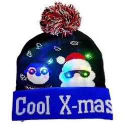unbranded Ljusupplyst Julhatt Julmössa Med Led-lampor För Vuxna Jul Nyår Festtillbehör Stil 6> Tillbehör