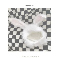 /#/Lång päls kaninöron söt tjej stil huvudbonad varm öronmössa i/#/><noscript><img width=