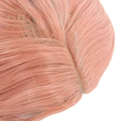 Lång rosa peruk för kvinnor, mode, lockig, vågig peruk, naturligt falskt hår för festcosplay><noscript><img width=