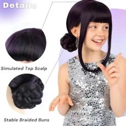 Lång Syntetisk Cosplay Peruk för Kvinnor Flickor, Anime Idol Scenföreställning Hår Kostymtillbehör><noscript><img width=