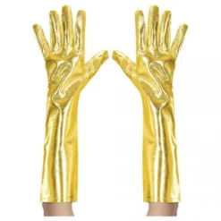 Långa Handskar - Guldmetallic> Tillbehör