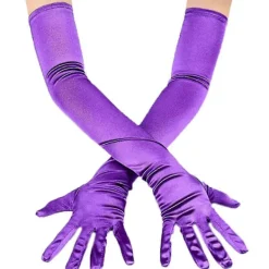 Långa satinhandskar för kvinnor, formella satinhandskar, bröllopshandskar, banketthandskar, performancehandskar, balhandskar, danshandskar, rosenröd | Fyndiq> Tillbehör