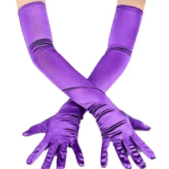 Långa satinhandskar för kvinnor, formella satinhandskar, bröllopshandskar, banketthandskar, performancehandskar, balhandskar, danshandskar, rosenröd | Fyndiq><noscript><img width=