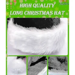 Långa Tomteluvor Jul Sammet Julluvor För Vuxna Håller Värmen Vinter Juldräkt Premium><noscript><img width=