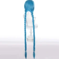 LOL Karaktär Jinx Cosplay Peruk Blå Lång Peruk 120cm Y - Perfekt><noscript><img width=