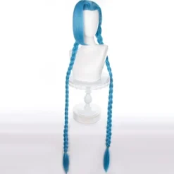 LOL Karaktär Jinx Cosplay Peruk Blå Lång Peruk 120cm Y - Perfekt><noscript><img width=