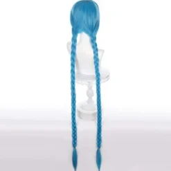 LOL Karaktär Jinx Cosplay Peruk Blå Lång Peruk 120cm Y - Perfet[YDE]><noscript><img width=