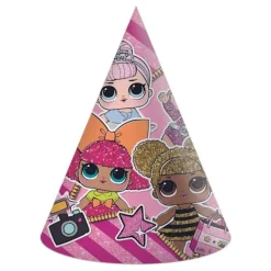 Globos Nordic ApS Lol surprise partyhattar 6 st hattar party hatt> Huvudbonader