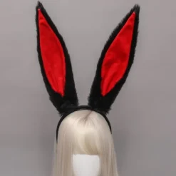 Lolita Kaninöron Hårband Fuskpäls Kaninöron Hårband Stort Hårigt Sött Djuröron Hårband Hårband Hårtillbehör Huvudbonad För Fest Bal C><noscript><img width=
