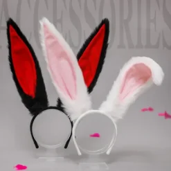 Lolita Kaninöron Hårband Fuskpäls Kaninöron Hårband Stort Hårigt Sött Djuröron Hårband Hårband Hårtillbehör Huvudbonad För Fest Bal C><noscript><img width=