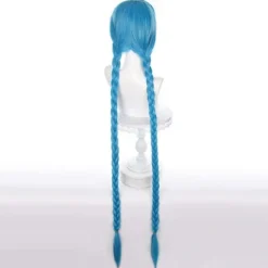 LOL-karaktär Jinx Cosplay-peruk Blå Lång Peruk 120cm Y - Perfekt><noscript><img width=