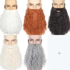 INF Lös Skägg - Perfekt för Påskkarneval, Cosplay och Roliga Fester - Högkvalitativt Hår, Justerbar Storlek> Tillbehör