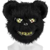 Läskig Björnmask, Krypande Masker för Vuxna och Barn, Skräck Teddybjörnsmask, Plysch Blodig Björnmask, för Fest Karneval Cosplay> Masker