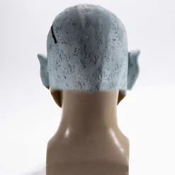 Läskig Clown Mask Skräck Leende Mördare Flintskallig Demoner Helhuvud Latex Mask Blodiga Djävular Halloween Cosplay Kostym Tillbehör><noscript><img width=