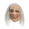Läskig gubbe mask & hår gummimasker manlig Halloween kostym Bm248> Masker