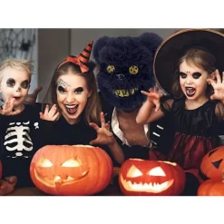 Läskig Halloween-mask Björnhar Mask, Blodig Plyschhuvudmask, Ha> Masker