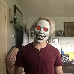 Läskig Halloween-mask för vuxna - Leende demoner, skräckmasker Cosplay Krypande Halloween-kostymrekvisita för Halloweenfest Karneval Cosplay> Masker