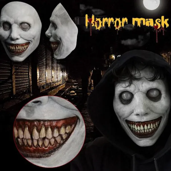 Läskig Halloween-mask för vuxna - Leende demoner, skräckmasker cosplay läskiga Halloween-kostymprylar för Halloween-fest karneval cosplay (1 st)> Masker