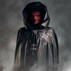 Läskig Halloweenmask Ikari Demon Latexmask Djävul Realistisk Mask för Vuxen Skräck Djävulshorn Spille Skräckgåva Halloweengåva{SL} As shown> Masker