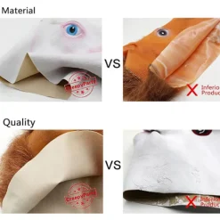 Läskig pumpa mask i latex, full huvudmask, maskeradskräckfågel><noscript><img width=