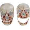 Läskig Skelettansiktsmask med rörlig käke för Halloween-kostym, Cosplay, Maskeradkarnevalfest> Masker