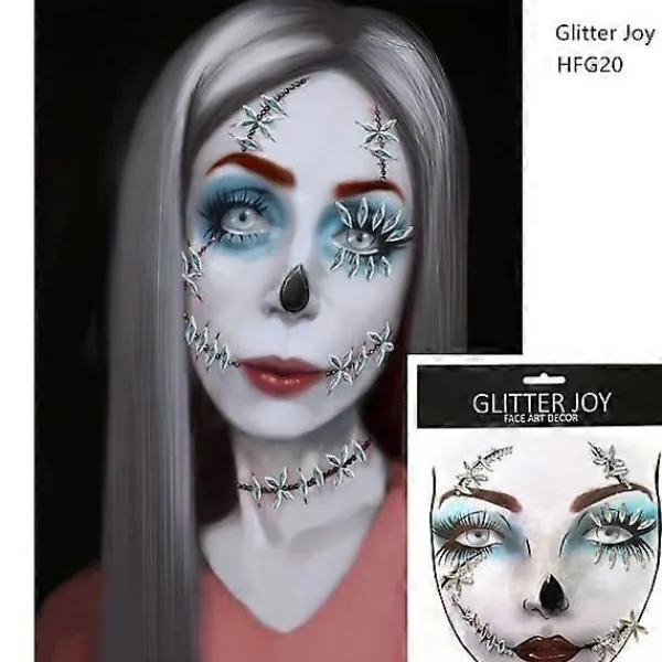 Läskiga Halloween Smink Ornament> Smink