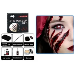 Låtsasblod Smink Blodspray, Tvättbart Blodsmink för Vampyr Cosplays Blod> Smink