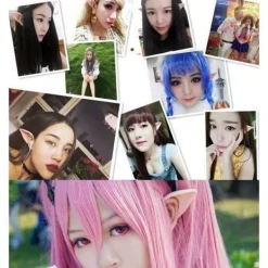 Älvöron Cosplay Party Halloween Dekoration Barn Vuxen Maskerad><noscript><img width=