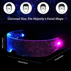 Lysande glasögon, LED-glasögon, Cyberpunk LED-glasögon, F> Tillbehör