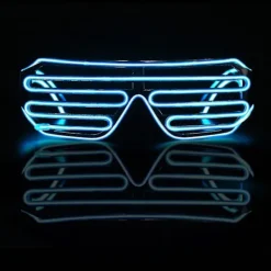 Lysande Glasögon Lysande Coola Glasögon, LED Partyglasögon Glödande Ögonglasögon Leksak Glasögon För Halloween (ShiKai)> Tillbehör