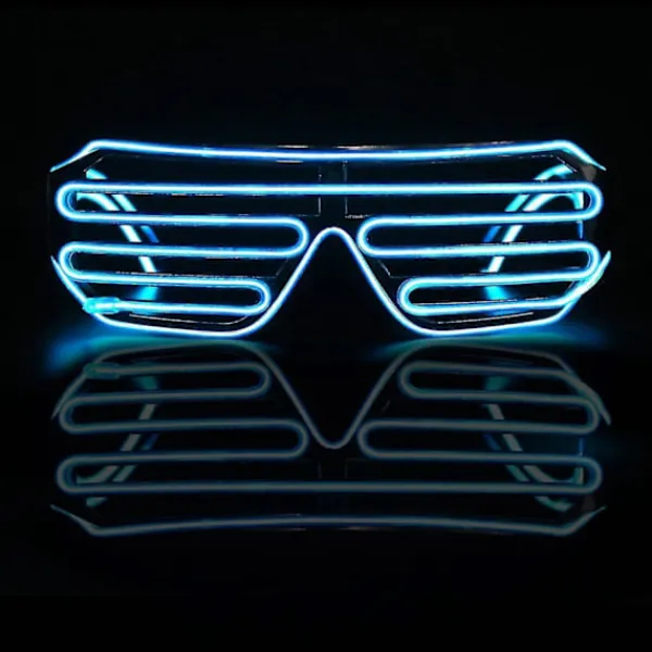Lysande Glasögon Lysande Coola Glasögon, LED Partyglasögon Glödande Ögonglasögon Leksak Glasögon För Halloween (ShiKai)> Tillbehör