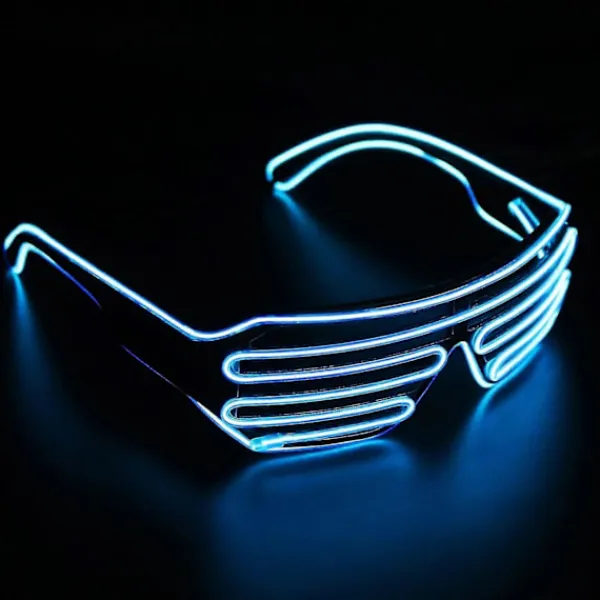 Lysande Glasögon Lysande Coola Glasögon, LED Partyglasögon Glödande Ögonglasögon Leksak Glasögon För Halloween (ShiKai)> Tillbehör