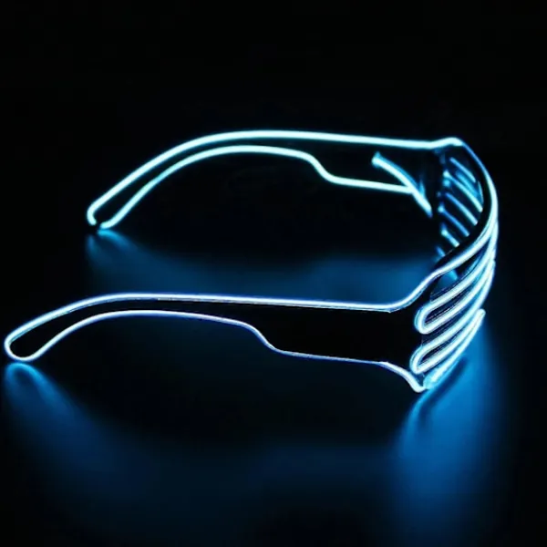 Lysande Glasögon Lysande Coola Glasögon, LED Partyglasögon Glödande Ögonglasögon Leksak Glasögon För Halloween (ShiKai)> Tillbehör