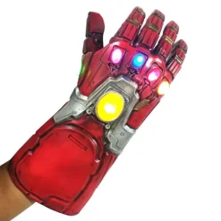 Lysande Iron Man Infinity Glove Arm Glowing Off Ba Latex Mie Pa Handskar Fulian 4 Perifer (Rött sken)> Tillbehör