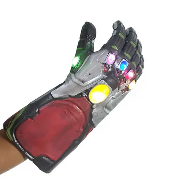 Lysande Iron Man Infinity Gauntlet Arm Glowing Off Ba Latex Mie Pa Handskar Fulian 4 Perifer (Silver glow)> Tillbehör