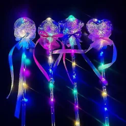 Lysande magisk bollstav glödstav barnpresent häxa trollkarl LED magisk stav prinsessa halloweenkostym det mest prisvärda! -Sy stars 45*10*10> Tillbehör