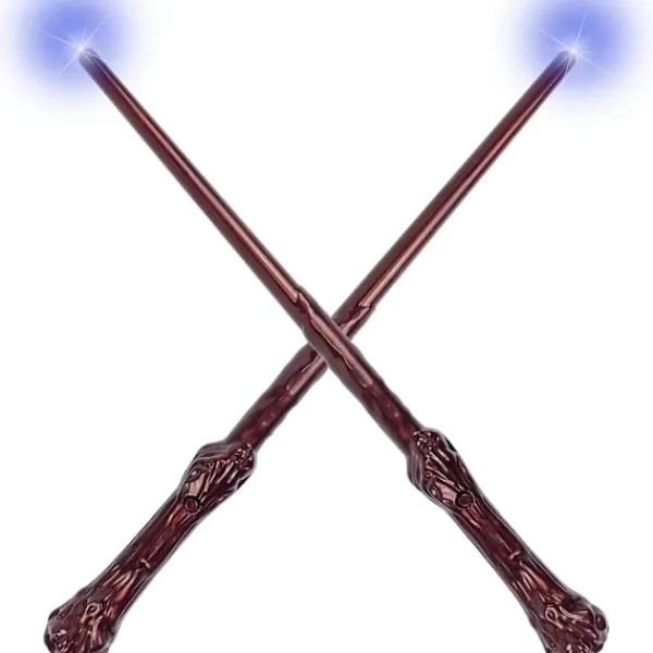 Lysande magisk trollstav med ljud och ljus, leksak för barn, flickor, pojkar, fest> Tillbehör