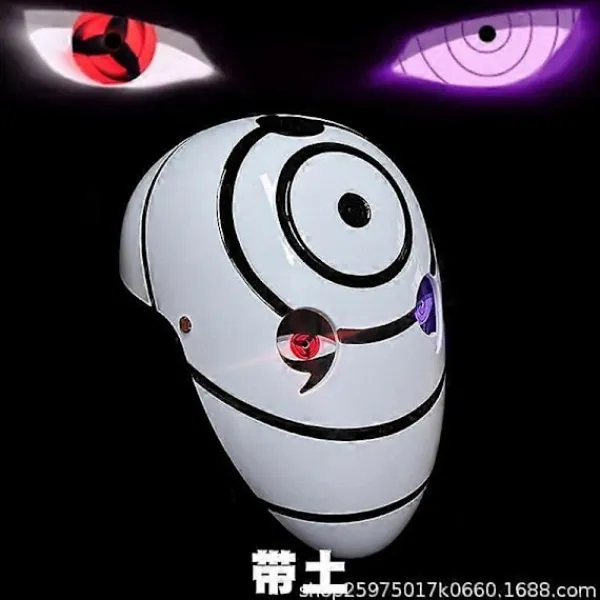 Lysande Sharingan Cosplay Rekvisita Obito Hjälm Mask_Kvalitetsgåvor> Masker