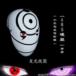 Lysande Sharingan Cosplay Rekvisita Obito Hjälm Mask_Kvalitetsgåvor><noscript><img width=