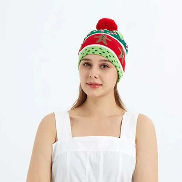 Lysande Tomtehatt och Halsduk Set Stilfull Julhuvudbonad Festliga Jultillbehör för Barn & Vuxna> Tillbehör