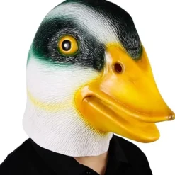 Lyxig Halloween-mask Ankamask i Latex Djurmask Fancy D> Masker
