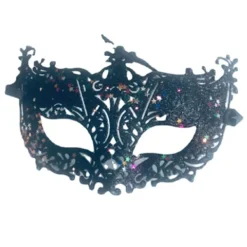 Jettbuying Lyxig venetiansk maskeradmask Kvinnor Flickor Sexig Fox Eye Mask F ONESIZE> Masker