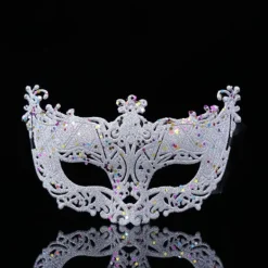 Lyxig Venetiansk Maskeradmask Dam Flickor Sexig Rävmask F Röd ONESIZE Röd> Masker