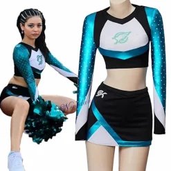 Maddy Euphoria Cheerleader Uniform Klänning Maddy Perez Outfit Cosplay Kostym Skol Flickor Kvinnor Musikal Idrottslag Dräkt D_ia> Dräkter